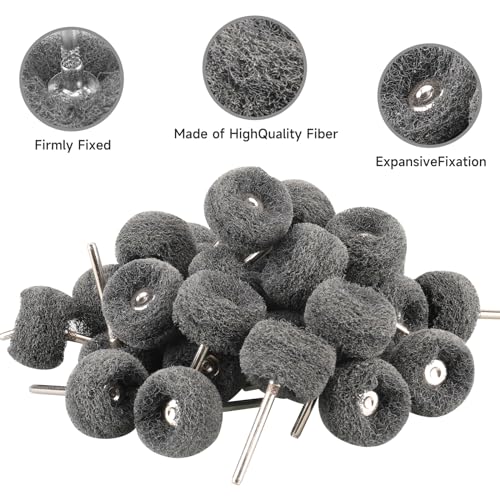 50 PCS Abrasive Buffing Wheel, 1 Inch Polishing Kit 600 Grit - style: Grey 600 Grit 50pcs