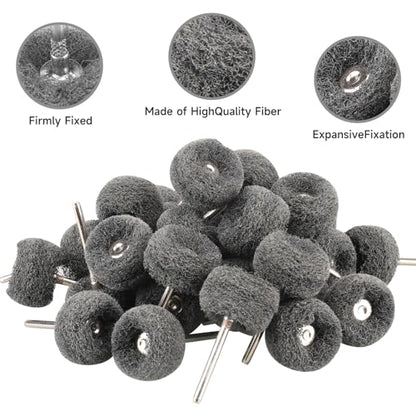 50 PCS Abrasive Buffing Wheel, 1 Inch Polishing Kit 600 Grit - style: Grey 600 Grit 50pcs