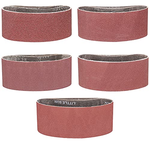 15 Pack 3X18 Inch Sanding Belts 80 120 150 240 400 Grit - size: 3 x 18 in (15 Pck)