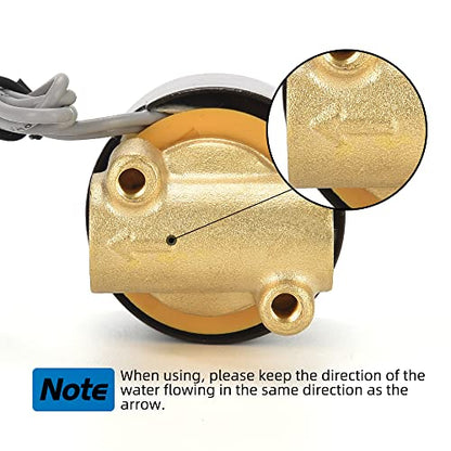 Brass Electric Solenoid Valve 12V 1/4"（inch） Pneumatic Air Valve Normally Colsed for Water Air Gas Fuel Oil - size: 1/4"-12V