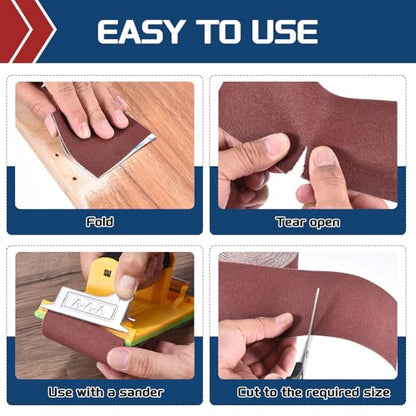 Sandpaper Roll 1Inch 30FT 60Grit Aluminum Oxide Emery Cloth Roll - size: 1 Inch x 30 Feet 60 Grits