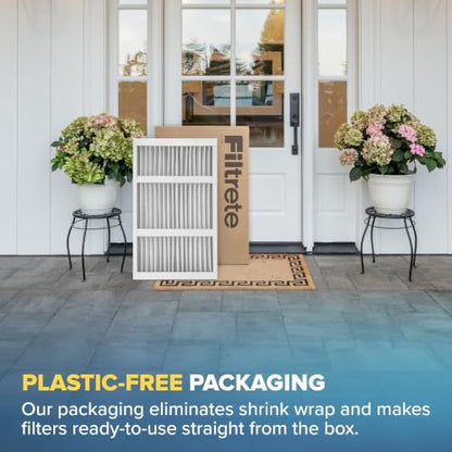 Filtrete 16x25x4 Air Filter, MERV 12, MPR 1550, 2 HVAC Filters - size: 16" x 25" x 25.7"