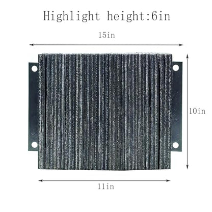 Laminated Rubber Loading Dock Bumper 15x10x6.5 Inches for Warehouse Shipping Dock with Mounting Bolts