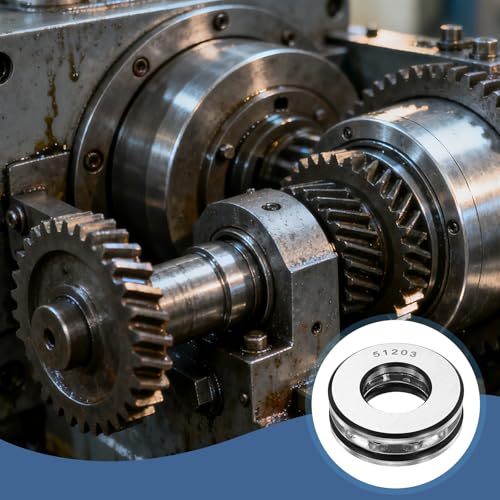 uxcell 2Pcs Thrust Ball Bearings, 17mm Bore 35mm OD 12mm Thick 51203 ABEC5 - size: 51203 17mm x 35mm x 12mm