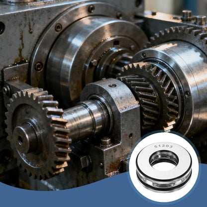 uxcell 2Pcs Thrust Ball Bearings, 17mm Bore 35mm OD 12mm Thick 51203 ABEC5 - size: 51203 17mm x 35mm x 12mm