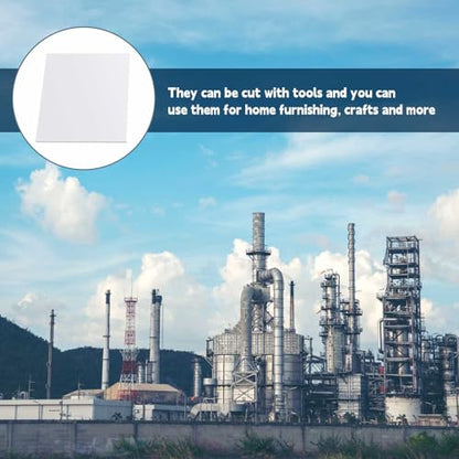 Sasylvia Hdpe Sheet, Hdpe Plastic Sheet Flexible High Density Polyethylene Cutting Board Solid Plastic Block for DIY Project Machining Home(1/2" X 4'' X 4'',White,2 Pcs)