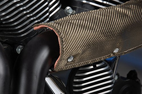 Design Engineering Titanium Pipe Shield 6" x 36" | Lava Rock Technology - size: 6" x 3'