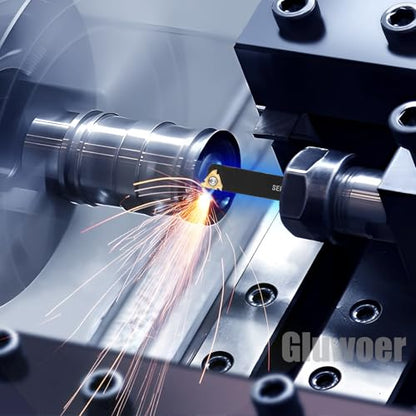 Indexable Lathe Turning Tool 5/8" 16mm Shank 21PCS Kit for Turning - color: 7pcs 5/8" Shank +14pcs Inserts