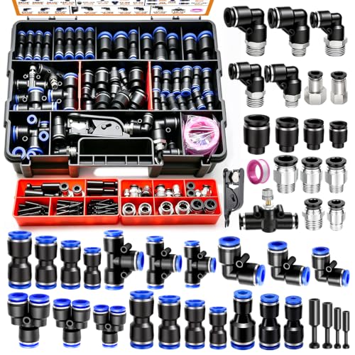 mankk 210 PCS Quick Connect Air Hose Fitting Assortment Kit - color: 210PCS