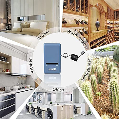 ECOWITT GW1100 WiFi Gateway for Weather Station, Temp Humidity Barometer - style: GW1100BU