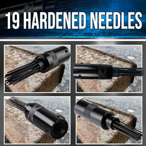 LE LEMATEC Needle Scaler Replacement Needles Set, Hardened Steel