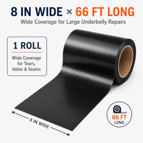 RV Underbelly Repair Tape, 8 in x 66 ft, Waterproof Fabric Tape - size: 8" x 66 Ft