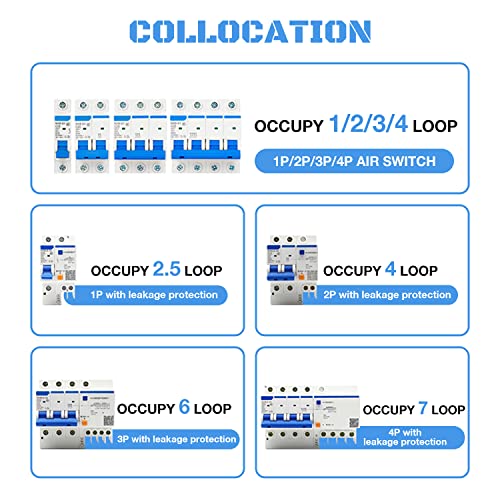 IP65 Waterproof 3-Way Distribution Box with DIN Rail - color: 3 Way