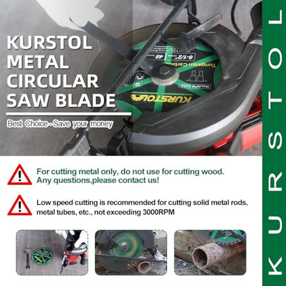 Metal Circular Saw Blade - 6-1/2" TCT Cutting Blade 48T Tungsten Carbide Tipped Blade Arbor 20mm with 15.87mm Washer for Steel, Iron, Nickel, Titanium, Ferrous Metals, Steel Pipe - size: 6-1/2"(165mm)