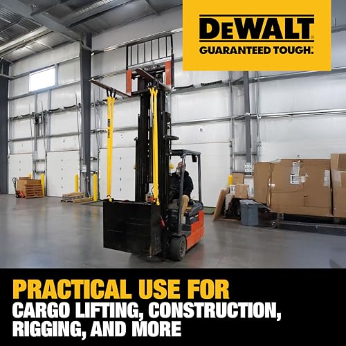 DEWALT 2"×12', 1-Ply, Type 3, Class 7 Heavy-Duty Lifting Sling, 1-Pack - size: 2” x 12’, style: Single