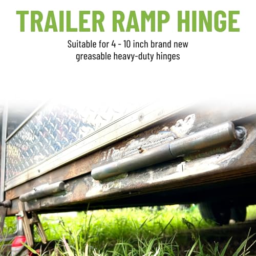 Weld On Trailer Ramp Hinge 10", Greasable Ramp Door Hinges, Pack of 4