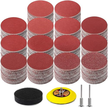 320PCS 40-2000 Grit Assortment 3 Inch Sanding Discs Attachment - size: 3 inch - 40-2000 grit