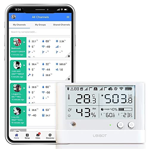 산업용 무선 원격 온도 습도 주변 조명 센서 2.4GHZ Wi-Fi 24/7 경고 데이터 로거 모니터 어디서나 IFTTT WS1 PRO 온도 프로브 콤보 - style: WS1 Pro + DS18B20