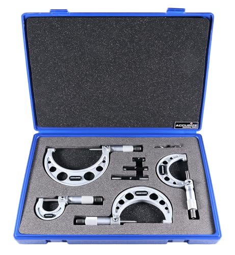 Accusize Outside Micrometer Set 0-4 in x 0.0001 in 4 Pc Set - size: 0-4" 4 ps/set