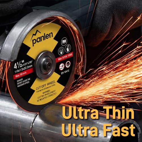 50 Pack Cut Off Wheels 4 1/2 Inch, Metal Cutting Disc for Angle Grinder - size: 4.5"x.040"x7/8"