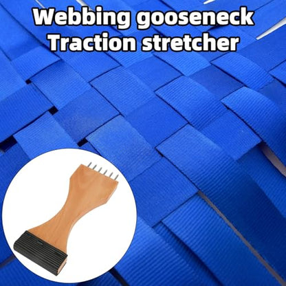 Webbing Stretcher, Upholstery Tool to Catch The Webbing Close to The Frame with Plenty of Leverage Puller Stretcher Tensioner for Carpet Canvas Reupholstering Supplies