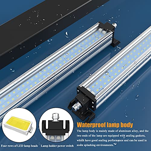 Led Industrial Machine Tube Light, IP66 Waterproof Explosionproof Work Lamp 13" 8W for CNC Internal, 110V to 220V Universal - size: 13 inch, 8W