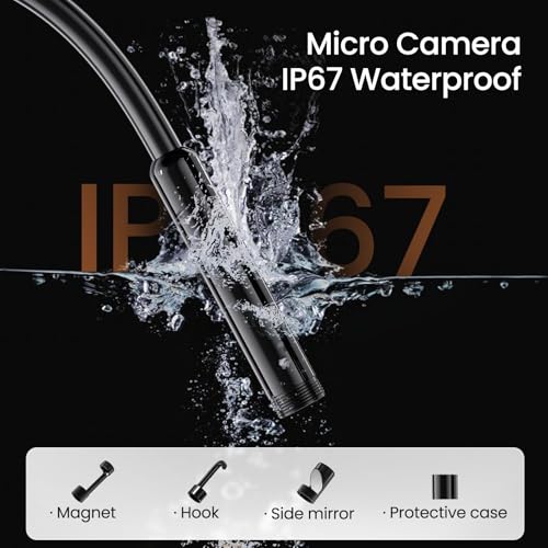 Endoscope Camera with Light, 1920P HD Borescope with Dimmable LED