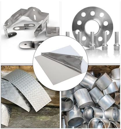 304 Stainless Steel Sheet - 6in x 6in x 0.04in, Stainless Steel Sheet Metal, 3 PCS Stainless Steel Sheets