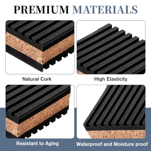 Turntable Isolation Pads Cork Soundproofing Mats