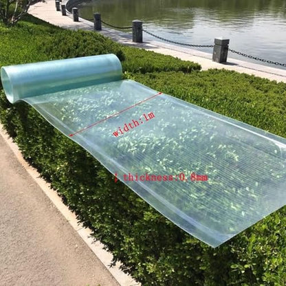 Clear Polycarbonate Sheet, 4x16.4ft Rainproof Roofing Panel - size: 4x16.4ft