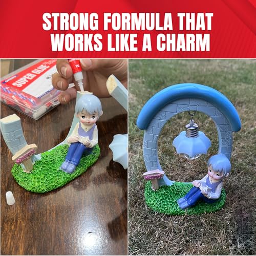 GH1200-1 Gram (Pack of 48) Single-Use Super Glue All Purpose, Super Fast, Thick & Strong Adhesive Superglue, Cyanoacrylate Glue for Hard Plastics, DIY Craft, Ceramics, Frame, Leather, Metal Etc - style: 1 Gram x 48 PCs Super Glue
