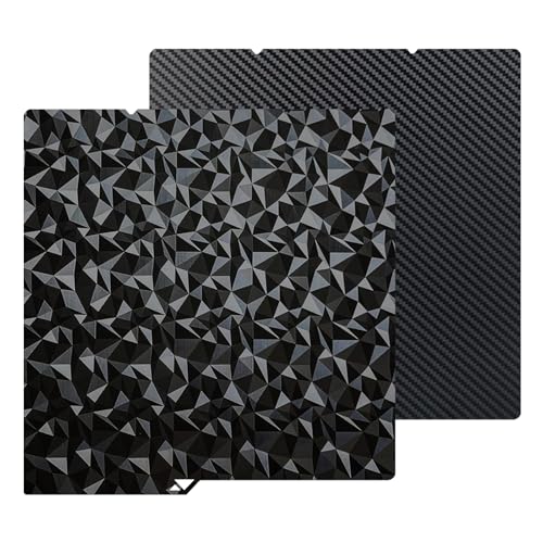 264X276mm PEO+ PET Build Plate for Kobra 4/Kobra S1/Kobra X, Smooth Diamond PEO+Carbon Fiber PET Platform Spring Steel Flexible Platform Heated Bed for Anycubic Kobra S1 Combo 3D Printer - size: 264x276mm