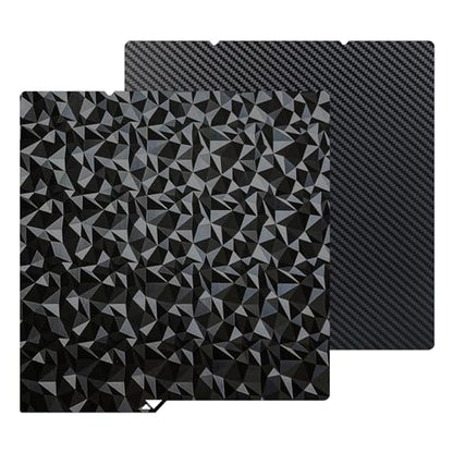 264X276mm PEO+ PET Build Plate for Kobra 4/Kobra S1/Kobra X, Smooth Diamond PEO+Carbon Fiber PET Platform Spring Steel Flexible Platform Heated Bed for Anycubic Kobra S1 Combo 3D Printer - size: 264x276mm
