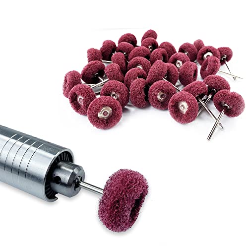 Fine Abrasive Wheel Brush Polishing Buffing Wheels Sanding Rust Remove Rotary Tools Accessories 2.35 MM Mandrel 80 Pieces - size: 2.35 millimeters