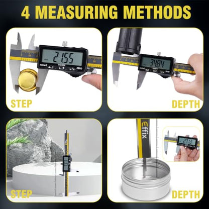Effix Rechargeable Digital Caliper 12in - size: 12in