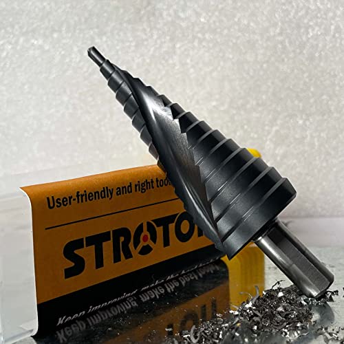 4-32mm Metric 5% Cobalt Step Drill Bit for Stainless Steel and Hard Metal (15 Steps)