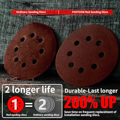 Sanding Pads for Orbital Sander, 5 Inch Orbital Sanding Pads, 220 Grit, 100Pcs - style: 220 grit 100 Pcs