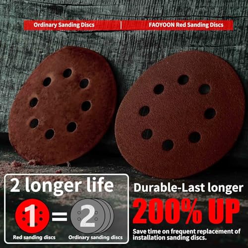 Sanding Disc 5 Inch 8 Hole, 100 Pcs Orbital Sanding Discs Hook and Loop, Sandpaper for polishing and Grinding, 800 Grit Sand Paper for Random Orbital Sander - style: 800 grit 100 Pcs