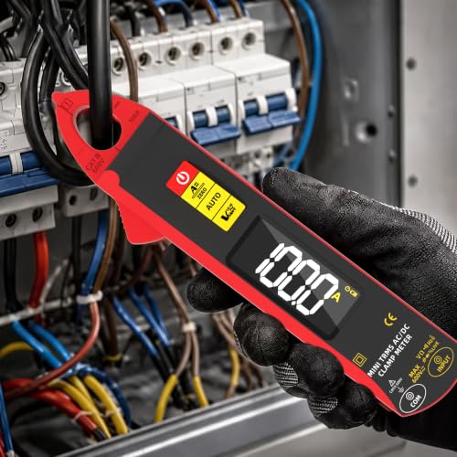 BSIDE UX1 Digital Clamp Meter 1mA AC/DC Current True RMS Auto-Ranging 6000 Counts Meter Hz Temperature Capacitance Live Check V-Alert Low Impedance Voltage Tester