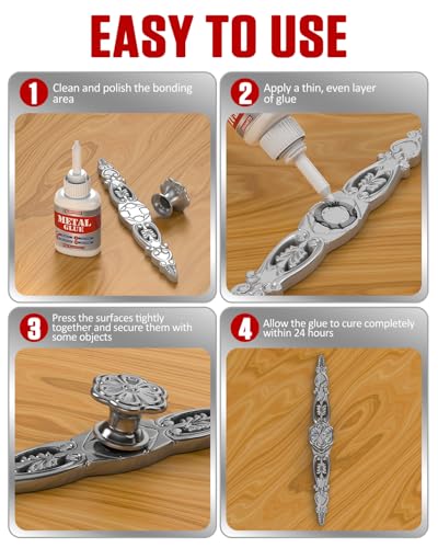 Metal Glue, 35g UltraStrong Adhesive for Stainless Steel, Aluminum, Iron, and More, Waterproof, Fast-Drying Repair Glue for Metal Crafts, Automotive, and DIY Projects