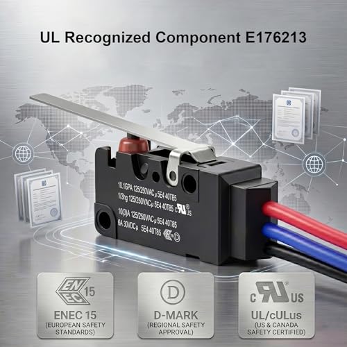 Heavy Duty IP67 Waterproof Micro Switch, UL Recognized Component - size: WS2-Hinge Lever