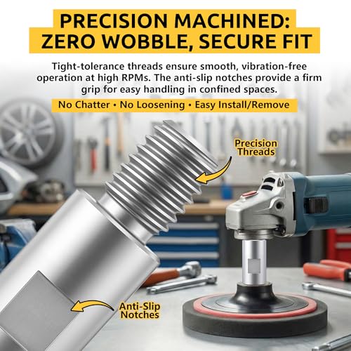 2 Pack 5/8"-11 Angle Grinder Extension Shaft for Grinding & Polishing