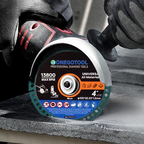4 inch Indestructible Cutting Discs for Angle Grinder 7/8" Blades Cut Off Wheels Tool Diamond Metal rebar Porcelain Tile Granite Marble Smooth Cutter (3pcs) - size: 4"