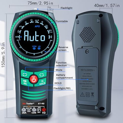 Digital AC/DC Professional Multimeter Tester, TRMS 6000 Counts Auto-ranging