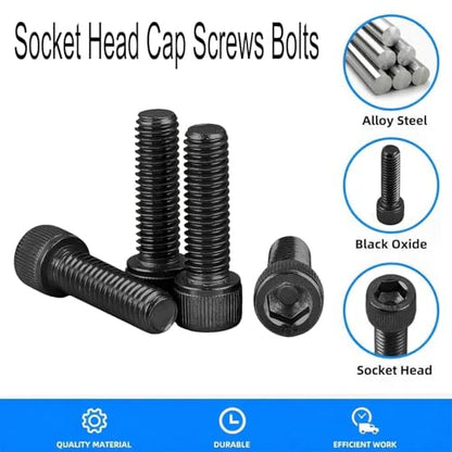 M6-1.0 x 30mm Socket Head Cap Screws Bolts, Grade 12.9 Alloy Steel Black Oxide, M6 30mm Allen Socket Drive, Machine Thread with Hex Spanner,20 PCS (M6X30) - size: M6X30mm
