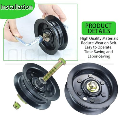 132-9420 Flat Idler Pulley for Toro 50" 42" SS5000 SS4225 Decks - color: A22 1xToro 106-2175