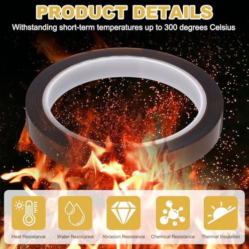 uxcell Heat Tape,15mmx33m(108ft) Heat Transfer Tape(0.08mm T,Brown) - size: 15mm