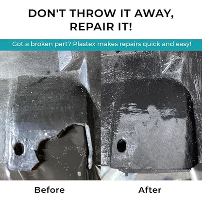 Plastex Plastic and Fiberglass Repair - Easily fix, Recreate Broken Plastic, Fiberglass Wood & More! Plastex Master Tech Kit - color: Master Kit (Black/White/Clear), size: 30 grams