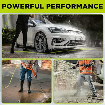 M MINGLE Pressure Washer Hose 100 FT x 3/8" - Replacement Power Wash Hose - size: 100 FT x 3/8"