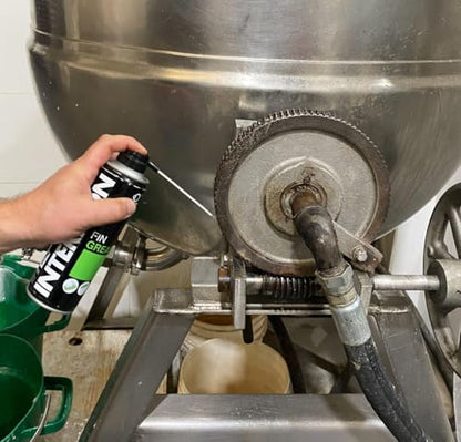 Interflon Fin Grease – Industrial Grease Lubricant Spray – NSF H1- Registered Food Grade – Transparent, General Purpose Lubricant - 300 ML Aerosol Can – for Industrial Sites and Food Environments